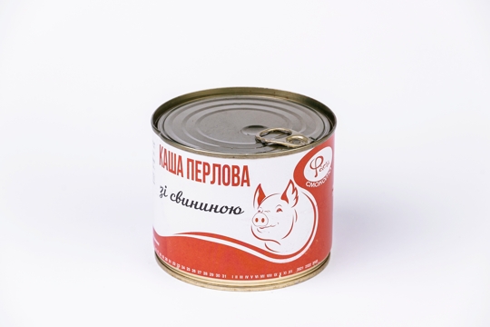 Каша Перлова зі свининою